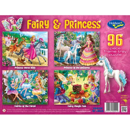 Set of Four Fairy & Princess 96pc Frame Tray Assorted