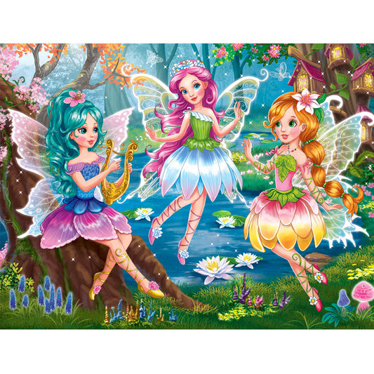 Set of Four Fairy & Princess 96pc Frame Tray Assorted