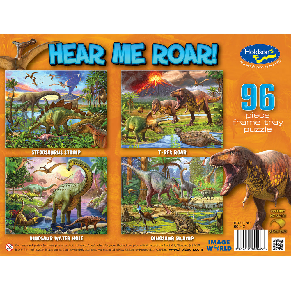 Set of Four Hear Me Roar 96pc Frame Tray Assorted