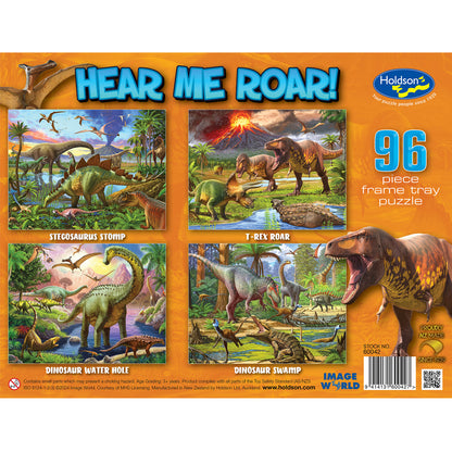 Set of Four Hear Me Roar 96pc Frame Tray Assorted