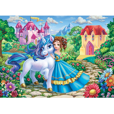 Set of Four Unicorn Wonder 35pc Frame Tray Puzzle Assorted