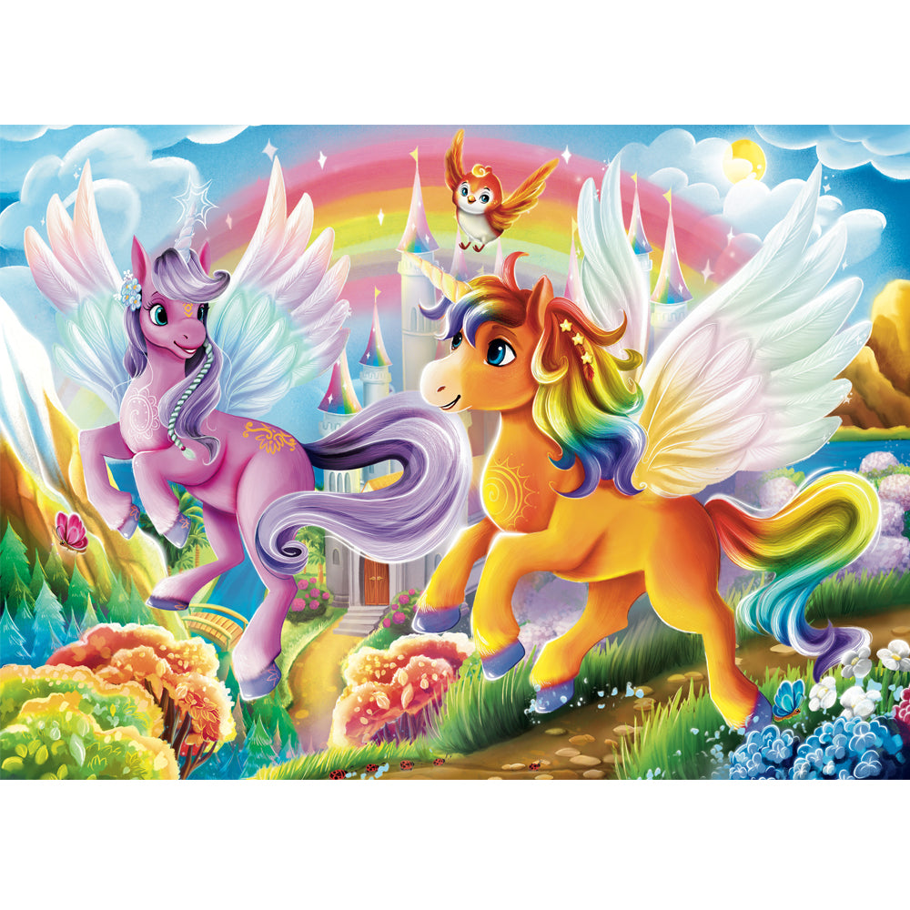 Set of Four Unicorn Wonder 35pc Frame Tray Puzzle Assorted