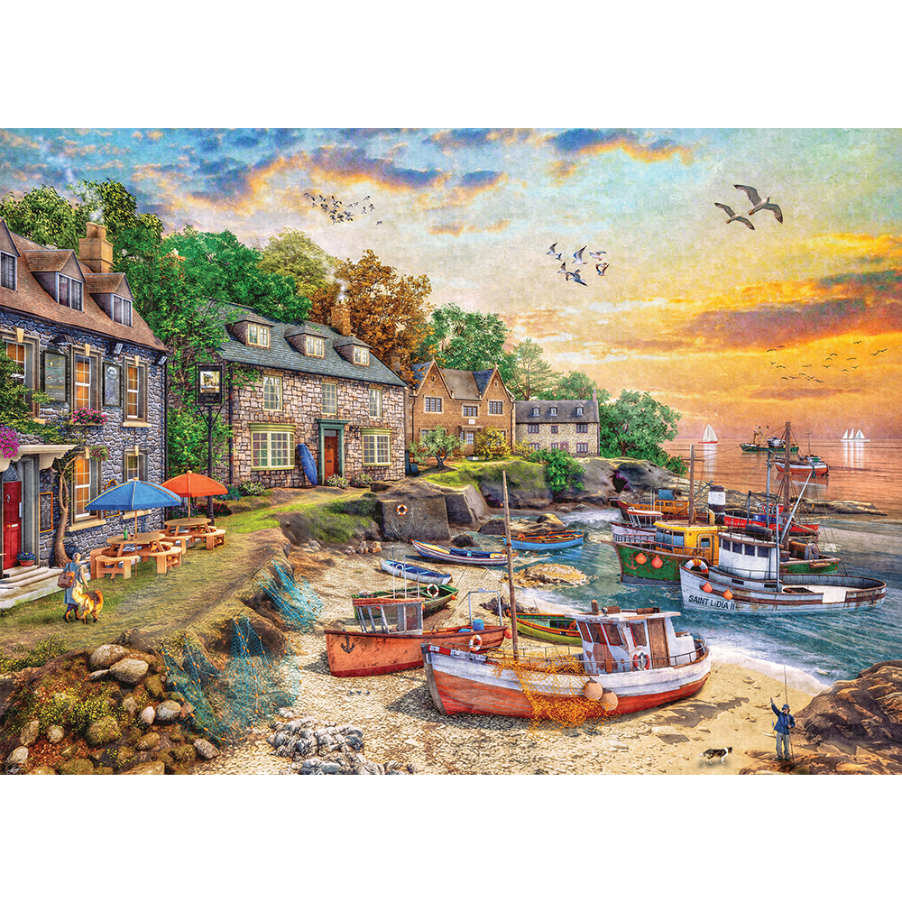 Cobblestone Corner, English Harbour, 1000pc