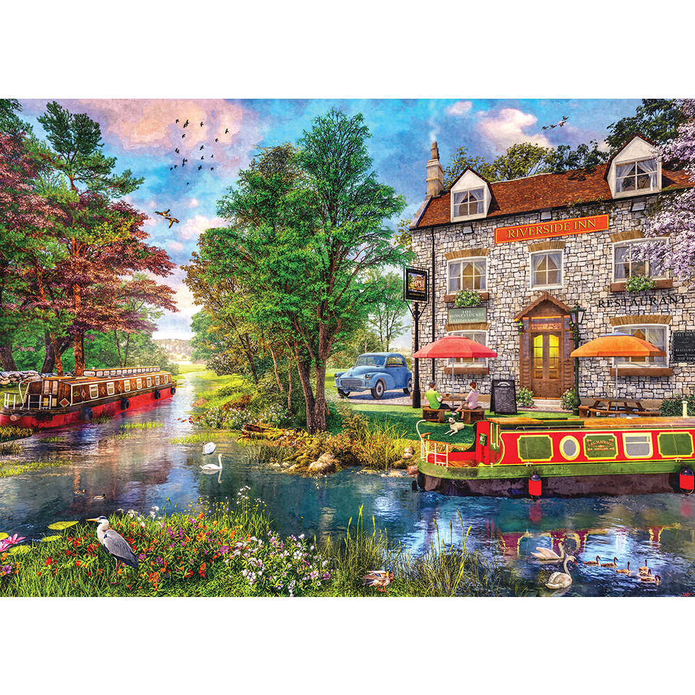 Cobblestone Corner Pub on the Canal, 1000pc