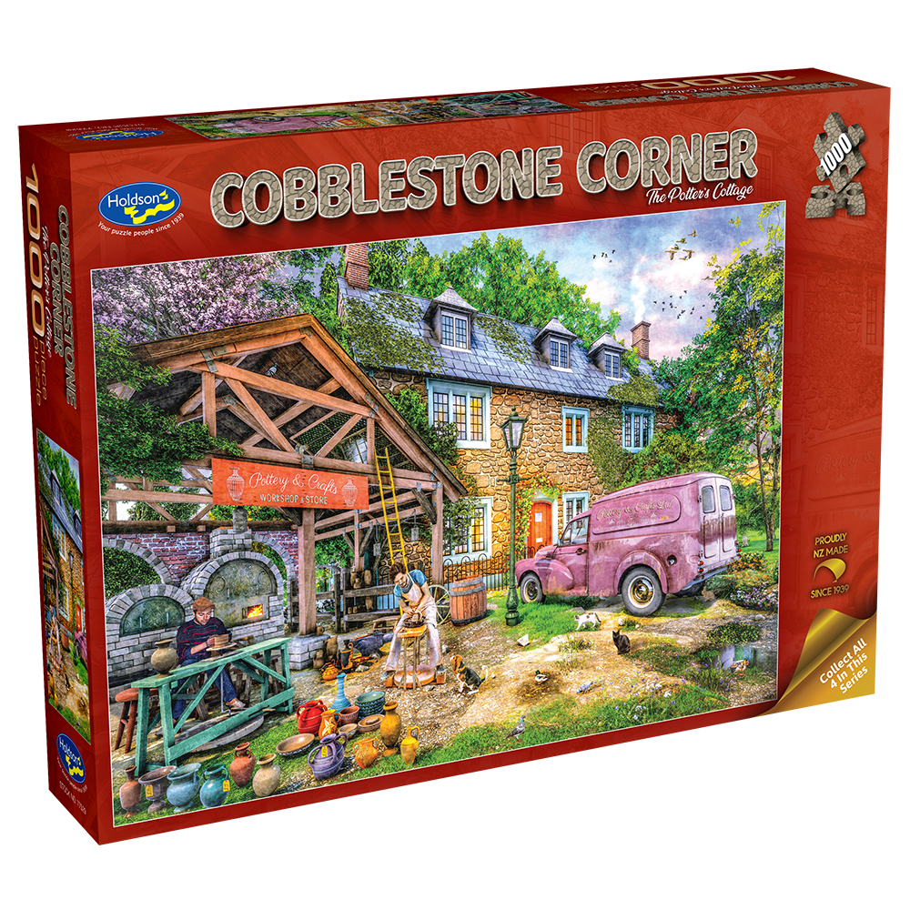 Cobblestone Corner, The Potter's Cottage, 1000pc