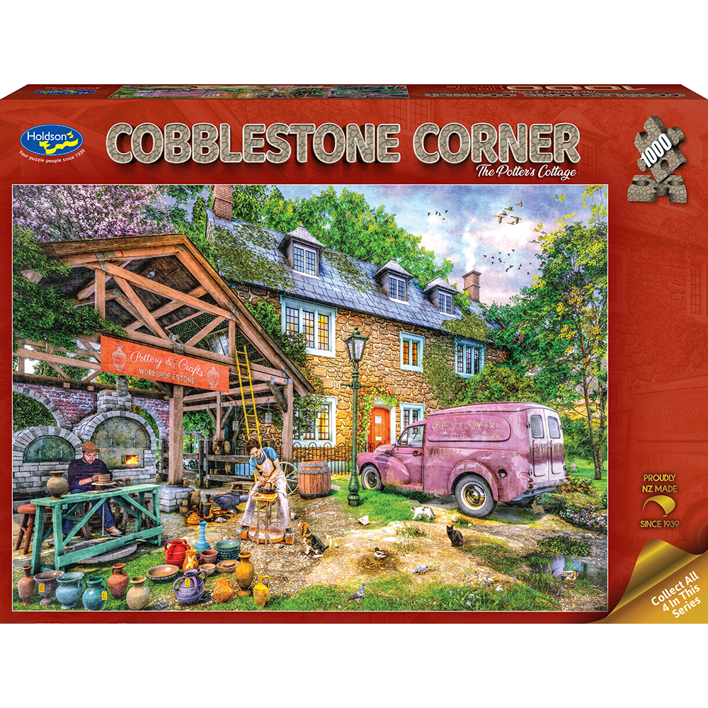 Cobblestone Corner, The Potter's Cottage, 1000pc