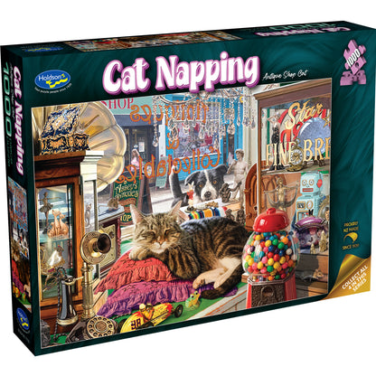Cat Napping, Antique Shop, 1000pc