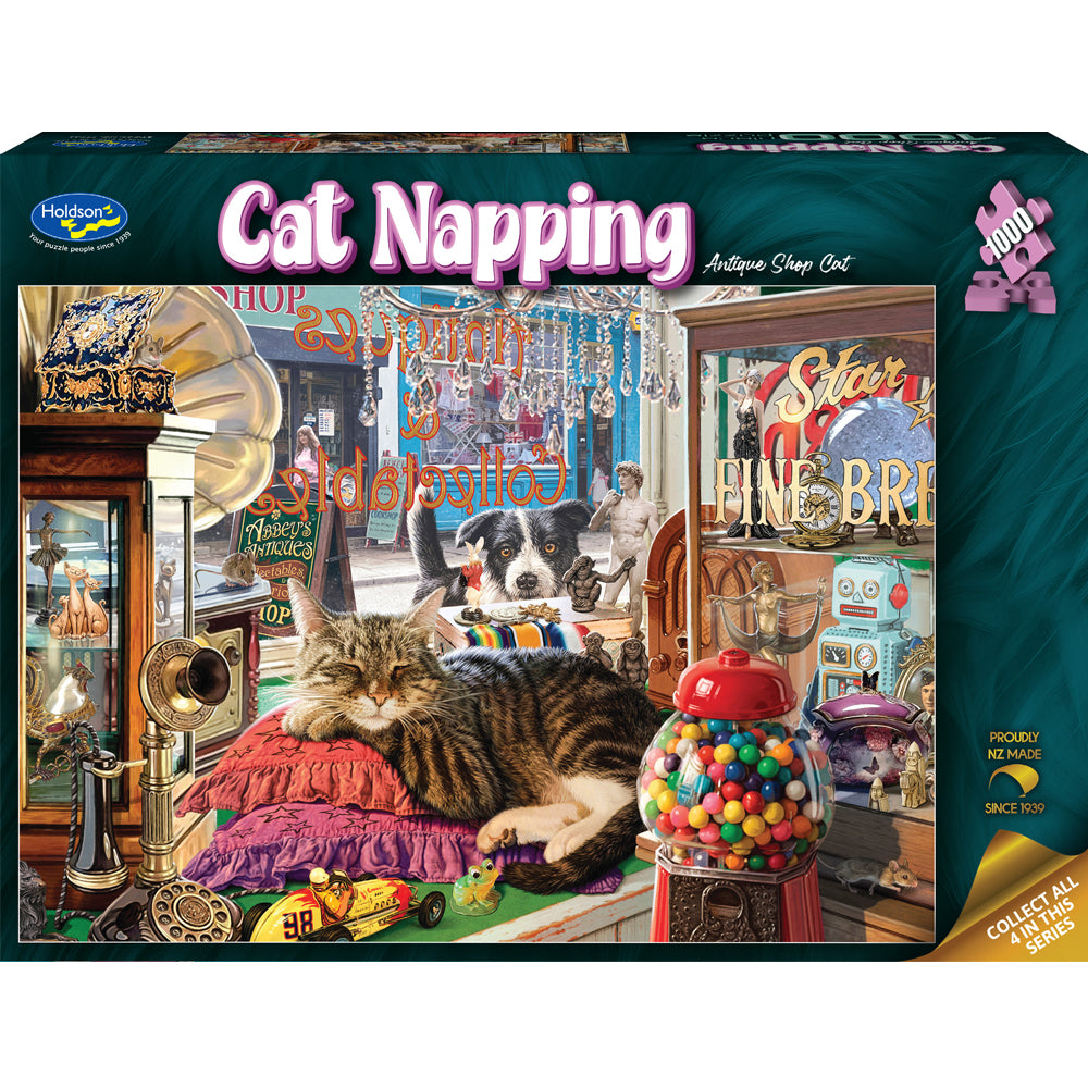 Cat Napping, Antique Shop, 1000pc
