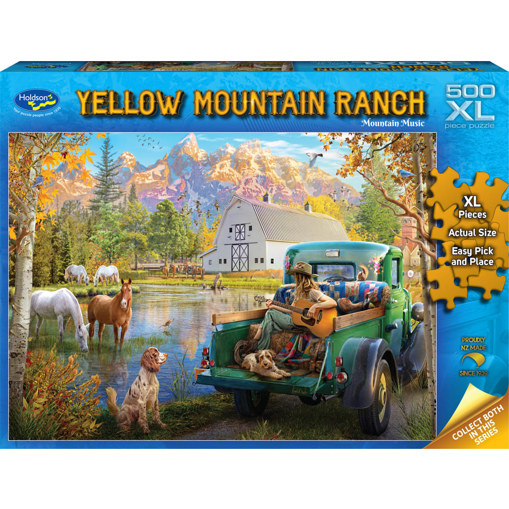 Puzzle - Holdson - Yellow Mountain Ranch - 500XLpc Puzzle - Mountain Music