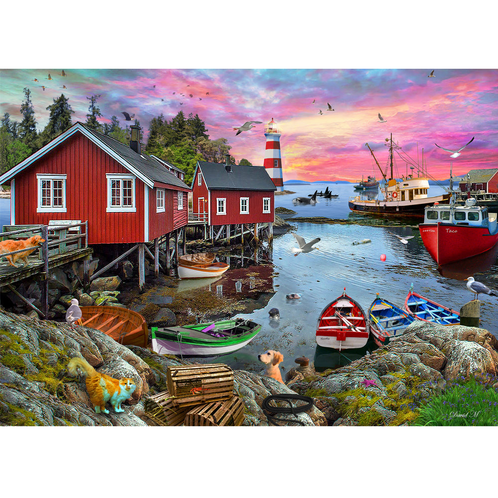 Seas the Day, Fisherman's Cove, 1000pc