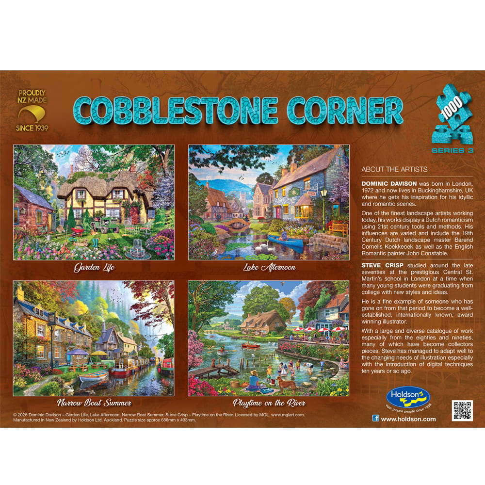 Cobblestone Corner S3, Garden Life, 1000pc