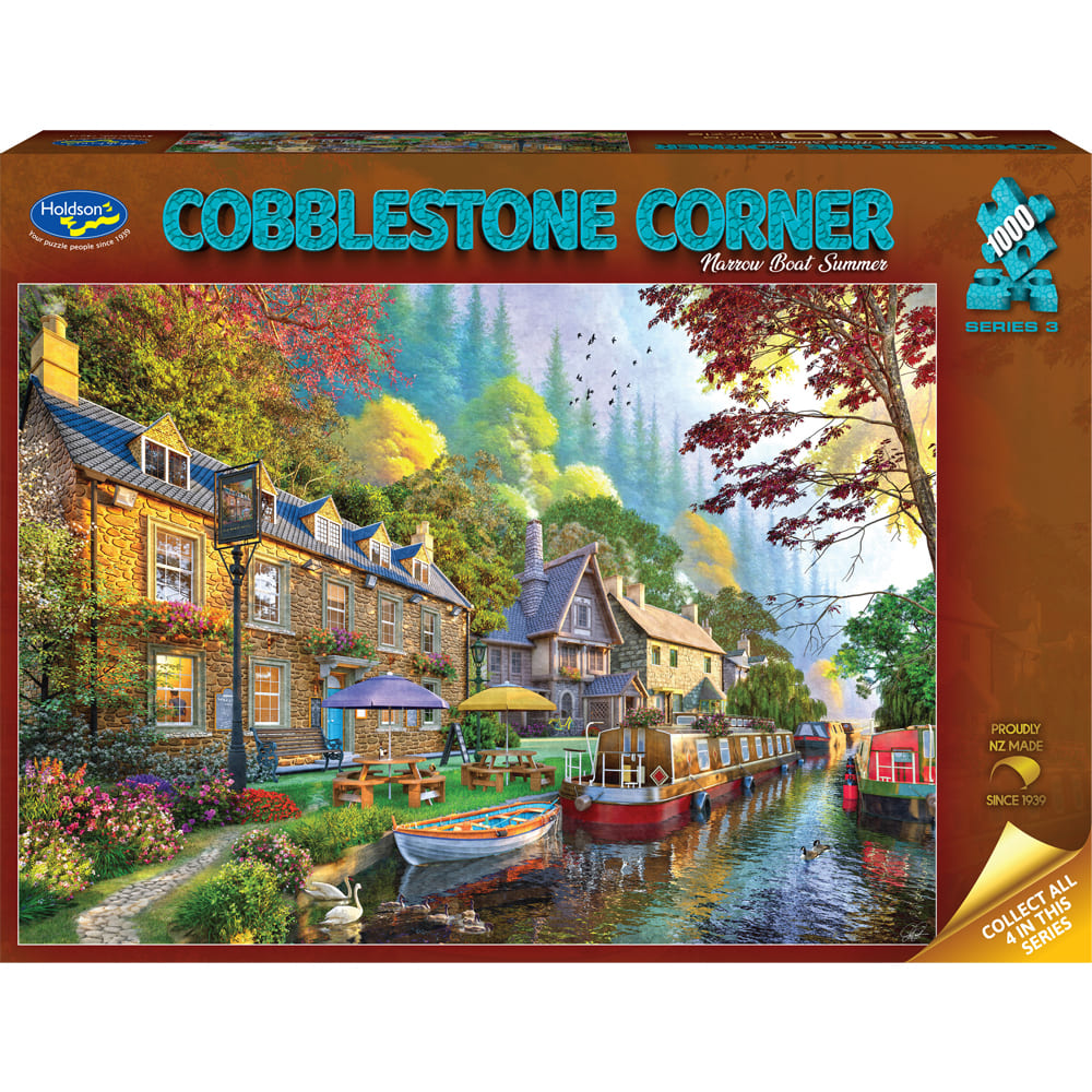 Cobblestone Corner S3, Narrow Boat Summer, 1000pc