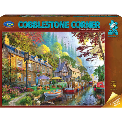 Cobblestone Corner S3, Narrow Boat Summer, 1000pc