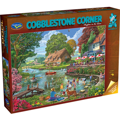 Cobblestone Corner S3, Playtime on the River, 1000pc
