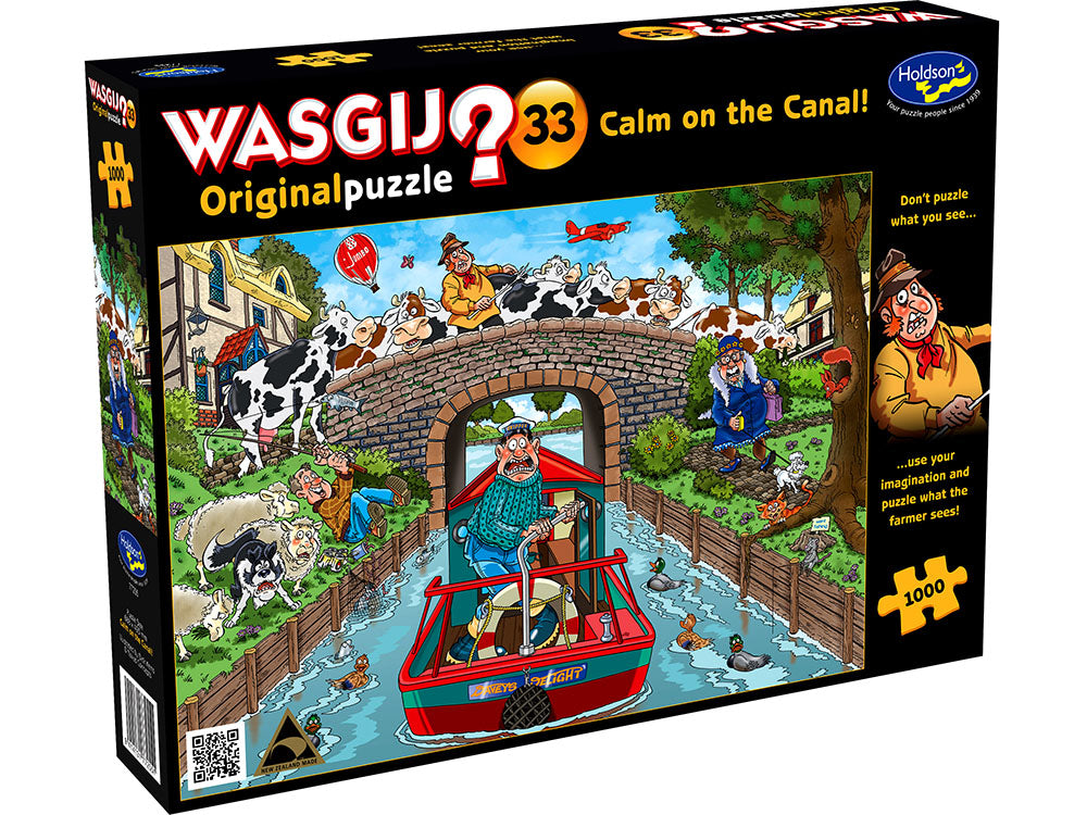 Puzzle - Holdson - Wasgij? Original #33 - Calm On The Canal 1000pcs