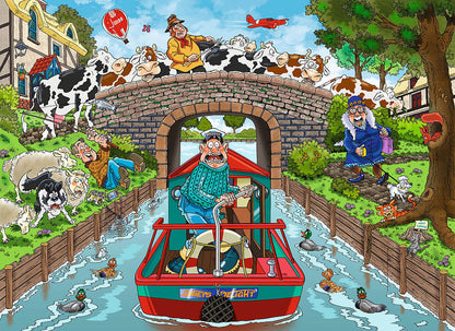 Puzzle - Holdson - Wasgij? Original #33 - Calm On The Canal 1000pcs