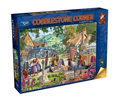 Puzzle - Holdson - Cobblestone Corner S2 1000pc - Country Bus Excursion