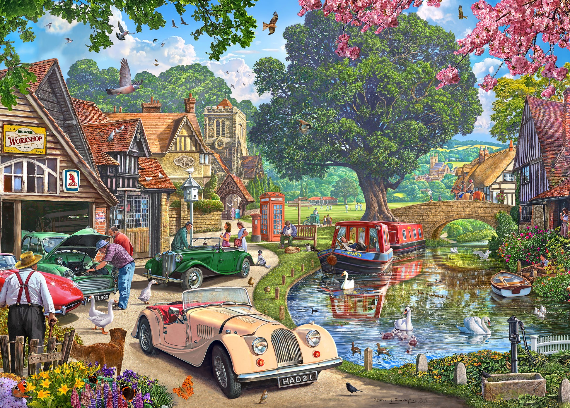 Puzzle - Holdson - Cobblestone Corner S2 1000pc Nostalgic Narrowboats